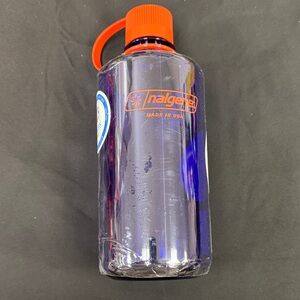 Nalgene 32 ounce water bottle periwinkle colored Water Bottle with orange Cap